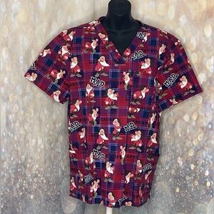 NWT Disney Grumpy Tooniforms Scrubs  Mad Skills Men’s Sz L Unisex